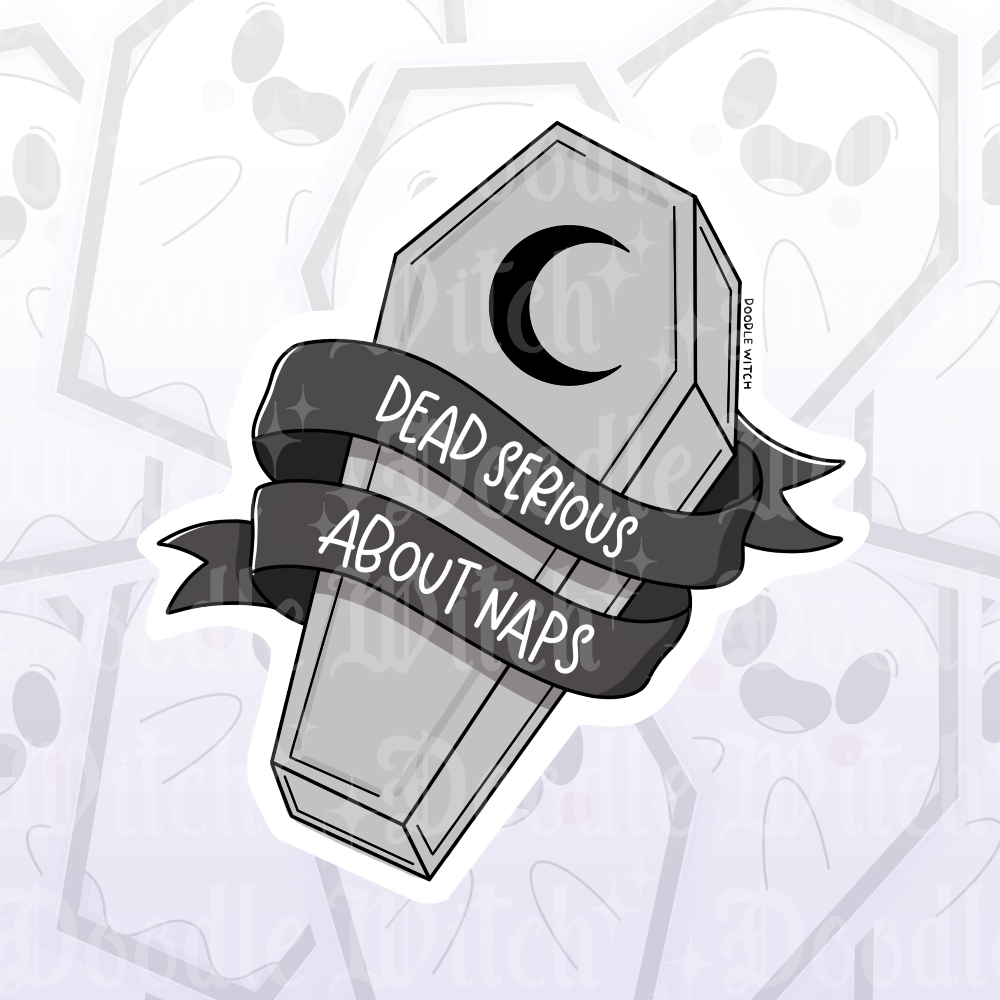 Serious About Naps Sticker