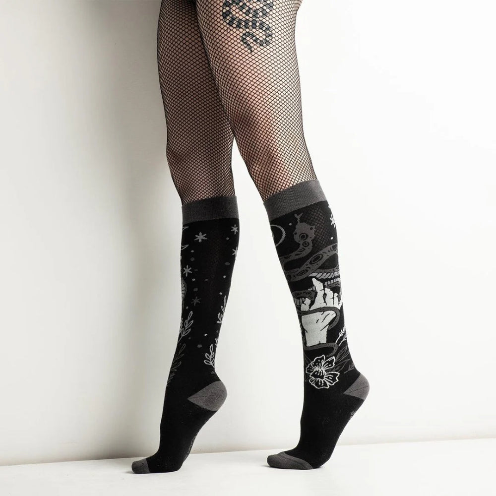 Serpentine Witch Knee High Socks