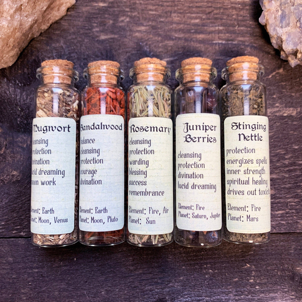 Set of 5 Protection Herbs Witchcraft of Forest and Fae   
