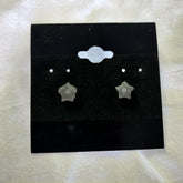 Handmade Shape Studs Small Purple Stars*