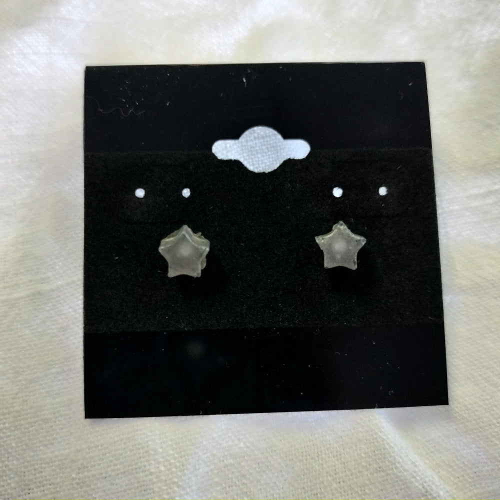 Handmade Shape Studs Jewelry Pink Star Arts Small Purple Stars*  