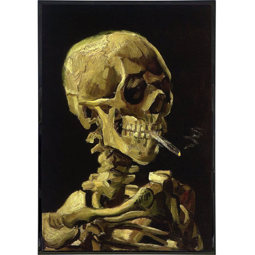 Smoking Skeleton by Vincent van Gogh Poster