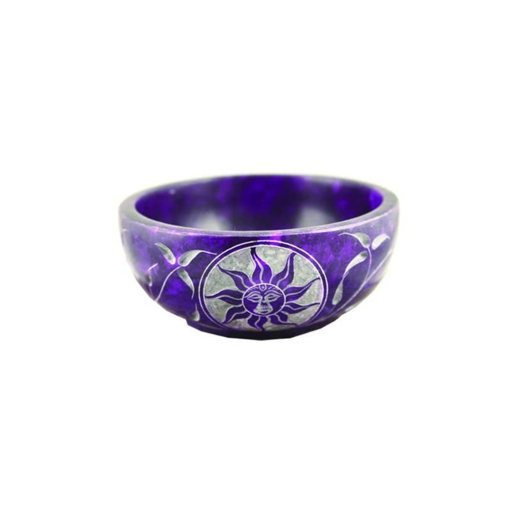 Soapstone Purple Sun Bowl