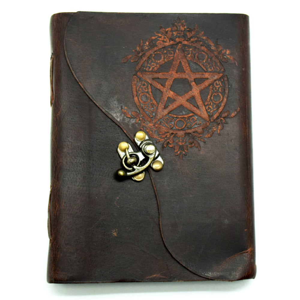 Soft Leather Pentacle Journal Stationery Fantasy Gifts   