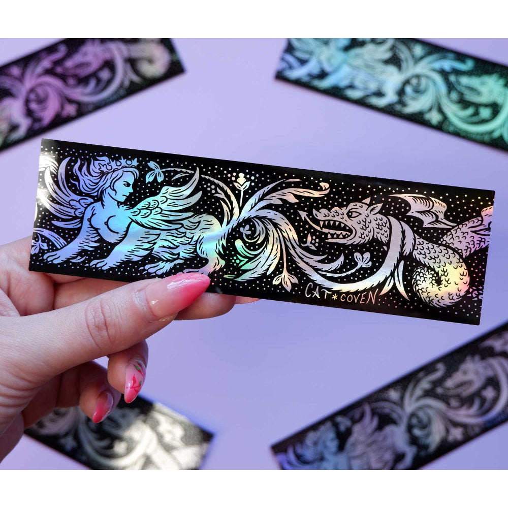 Sphinx vs Dragon Holographic Sticker