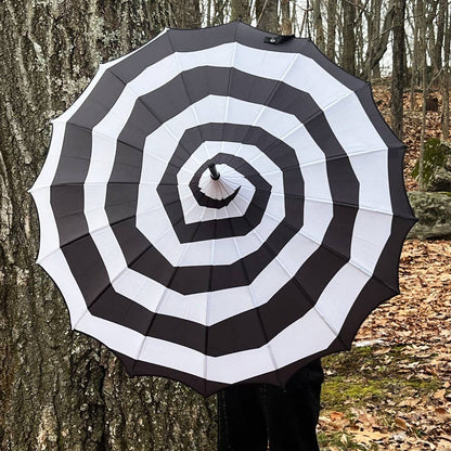 Spooky Spiral Batwing Umbrella