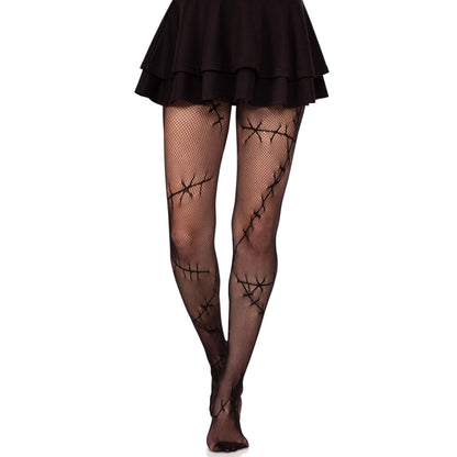 Stitched Up Net Tights
