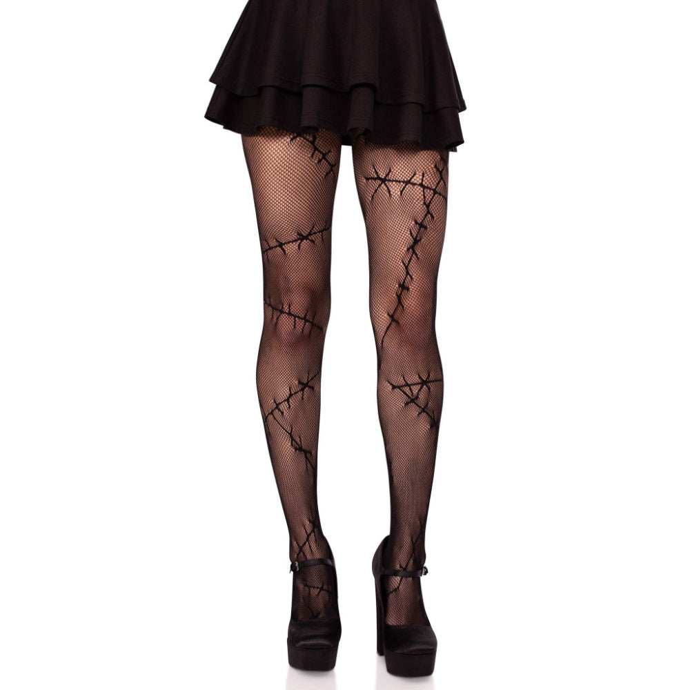 Stitched Up Net Tights