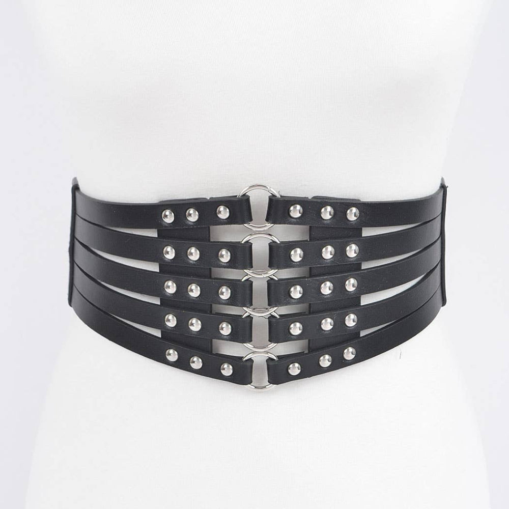 Studded Wide Belt