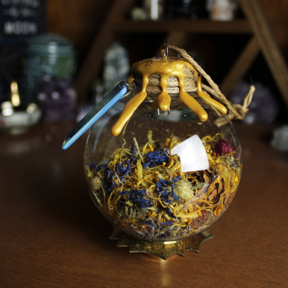 Sun Tarot Hanging Witch Ball