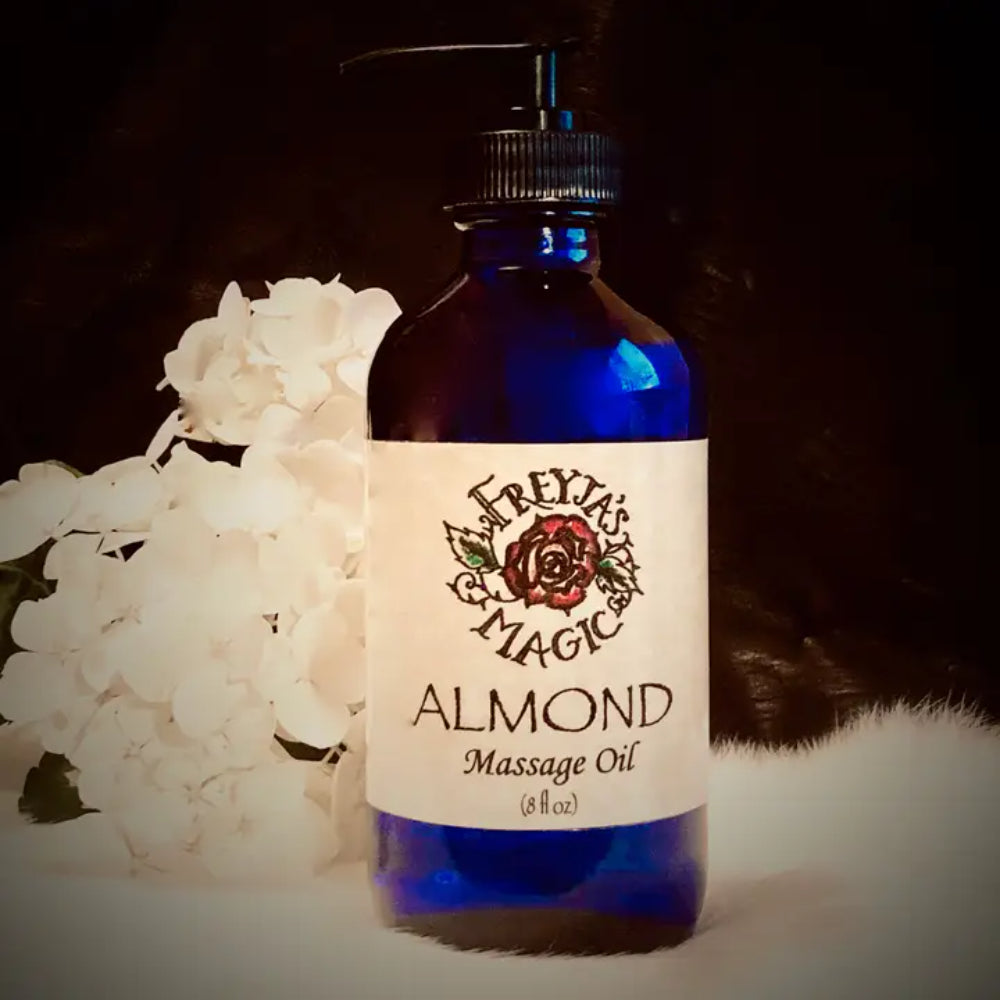 Sweet Almond Massage and Body Oil Self Care Freyja's Magic