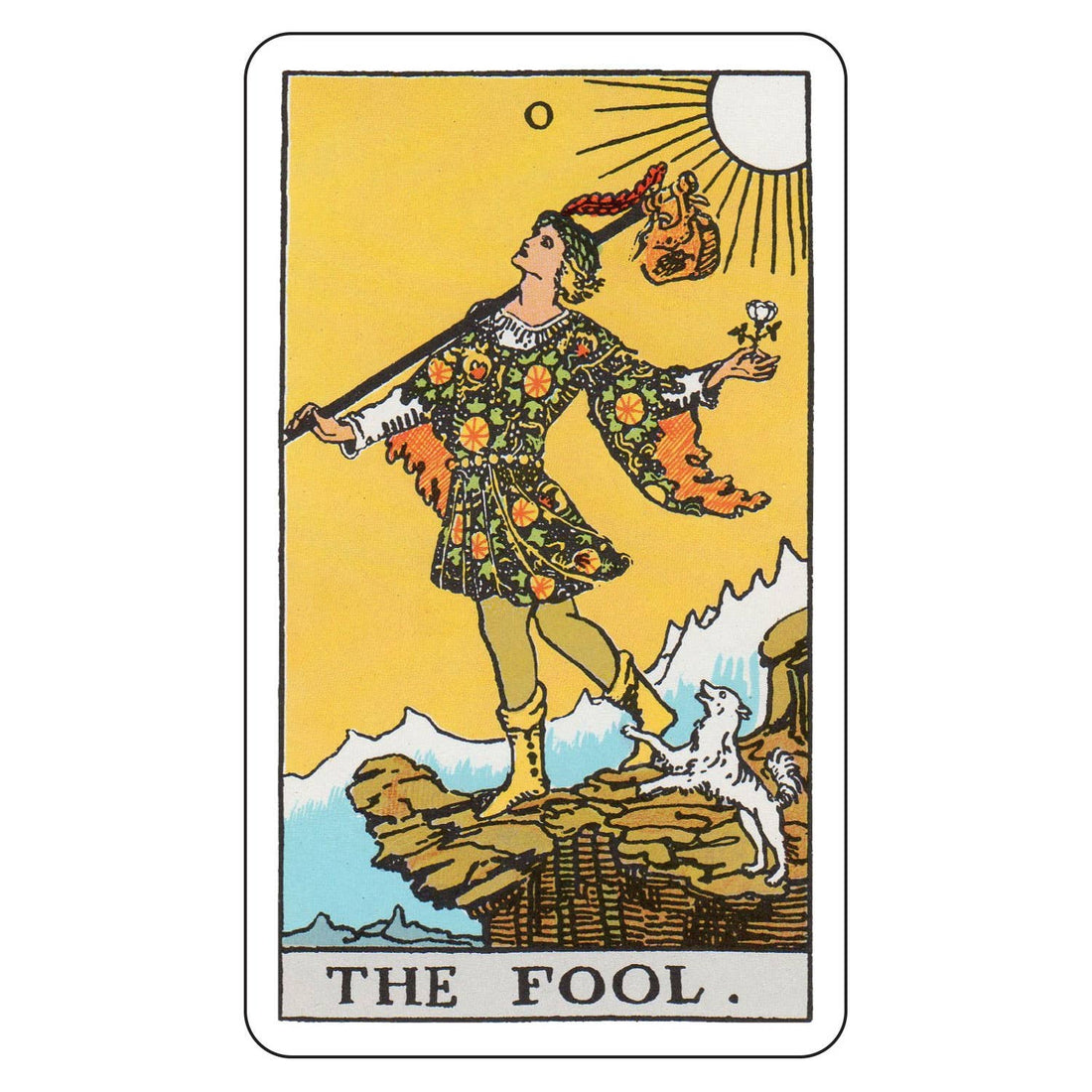 Tarot Sticker - The Fool Small (1.5"x2.5")