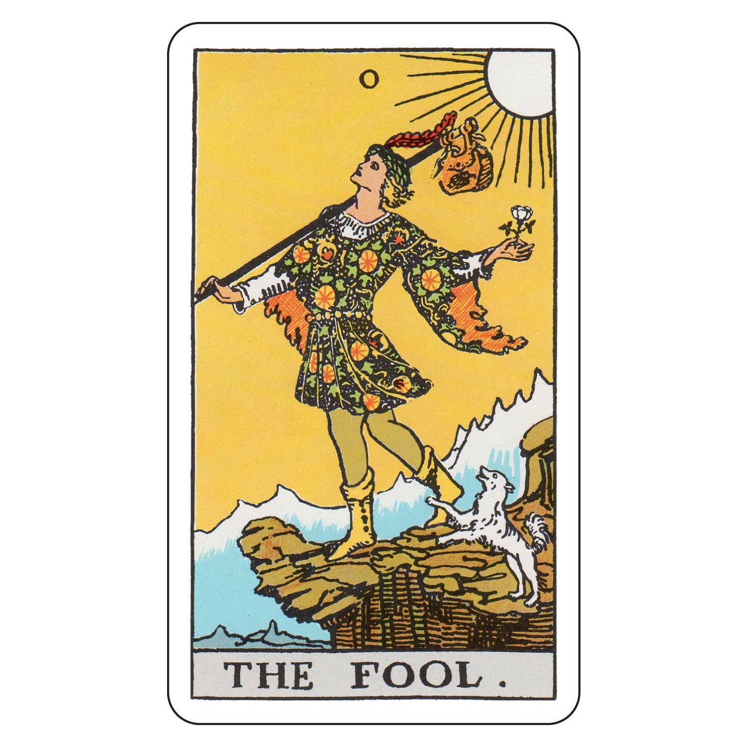 Tarot Sticker - The Fool Small (1.5"x2.5")