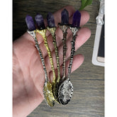 Tea and Herb Spoon with Amethyst