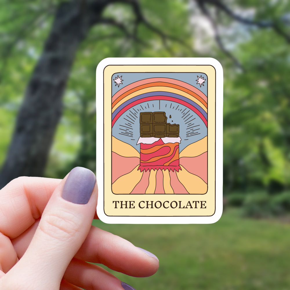 The Chocolate Tarot Card Sticker