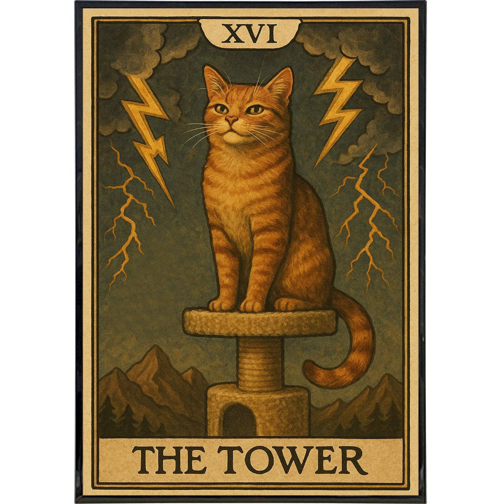 The Cat Tower Tarot Original Poster