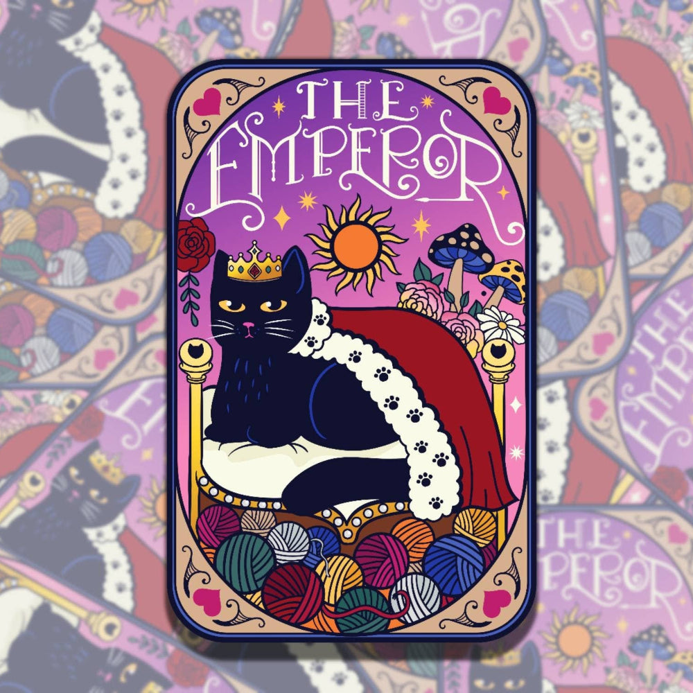 The Emperor Cat Vinyl Sticker