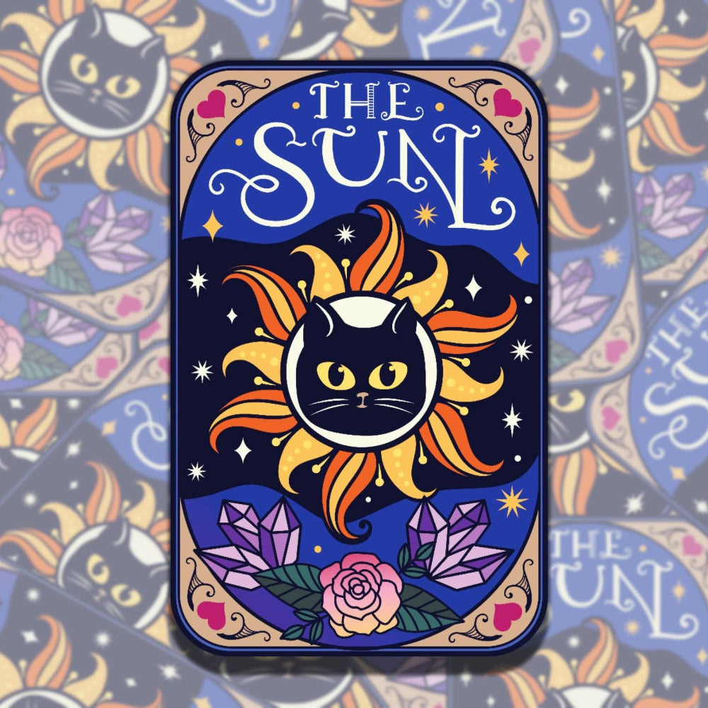 The Sun Cat Vinyl Sticker
