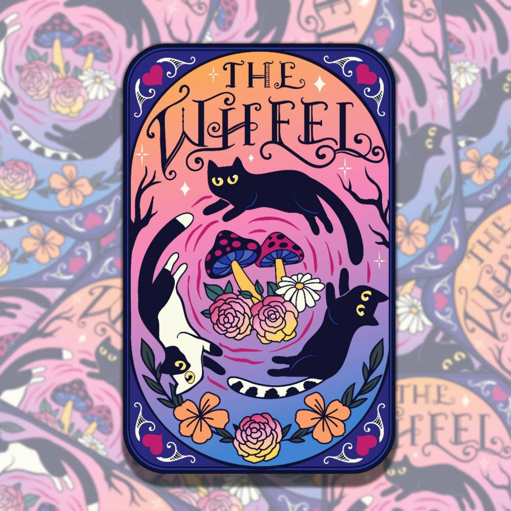 The Wheel Cat Vinyl Sticker