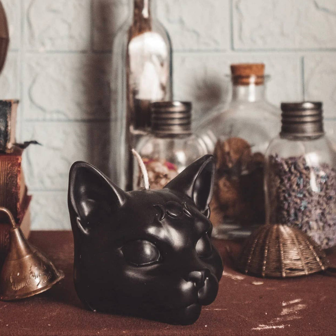 Third Eye Cat Pillar Candle