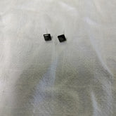 Handmade Shape Studs Tiny Black Squares*