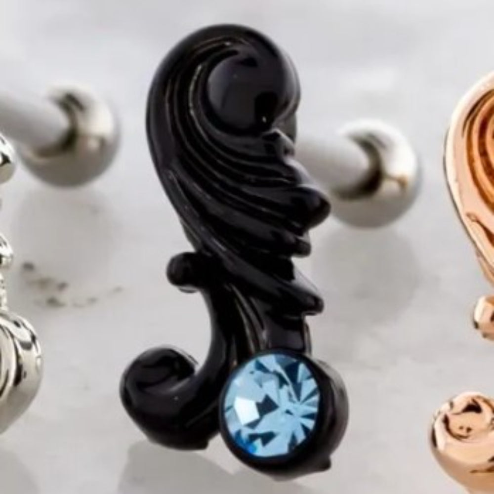 16g Barbell Filigree Swirl