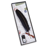Turkey Quill and Ink Set Black