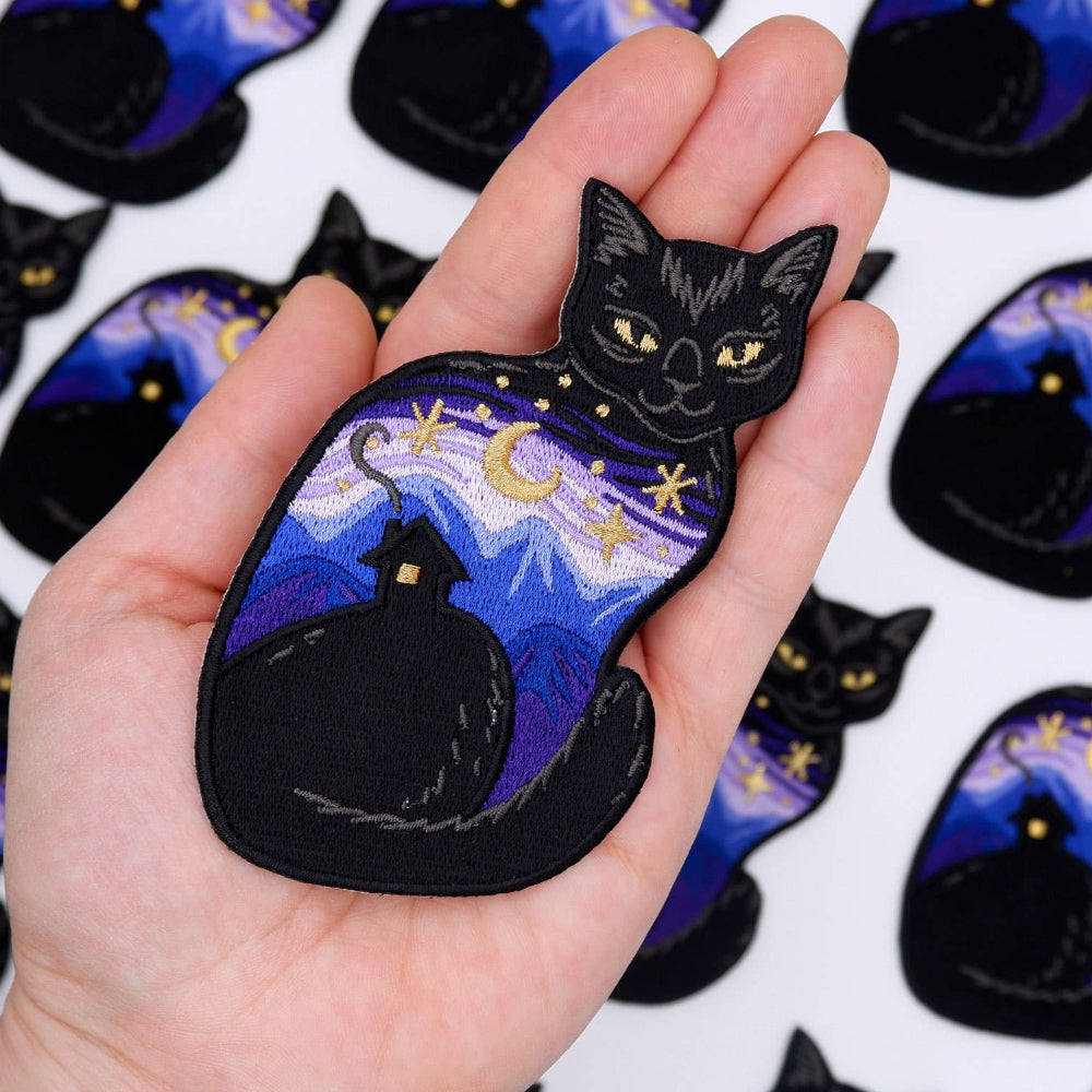 Twilight Cat Iron On Patch