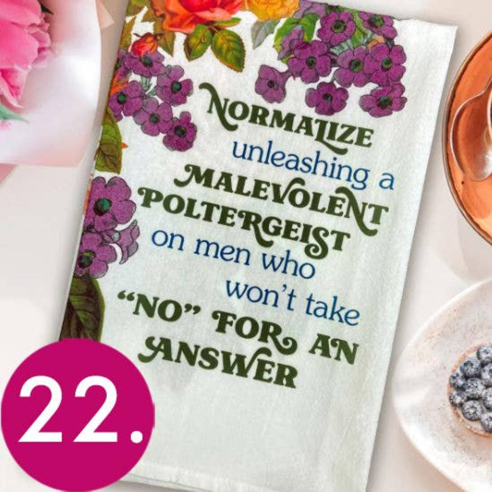 Unleashing a Malevolent Poltergeist Kitchen Towel