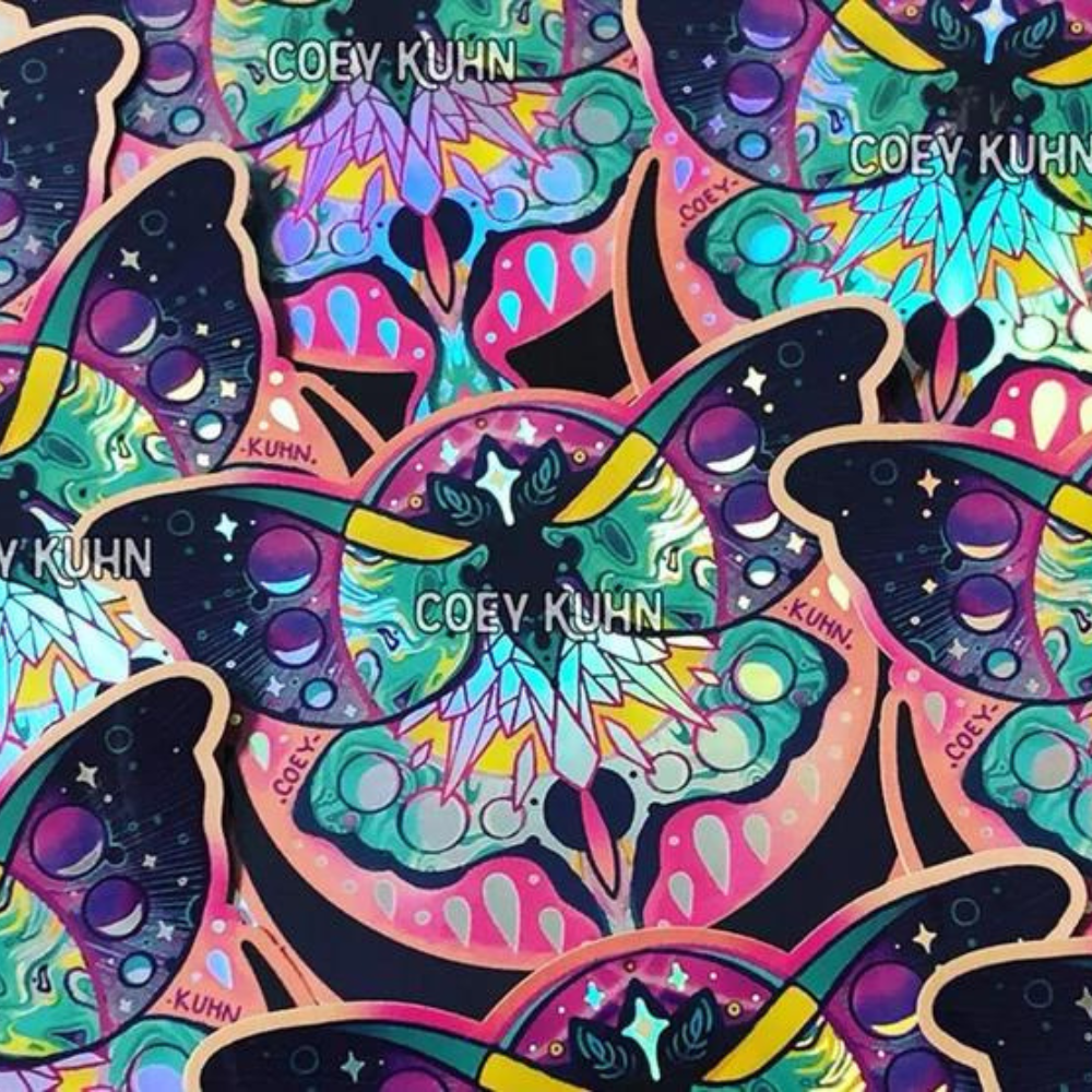 Holographic Luna Moth Sticker – Sipsey Wilder