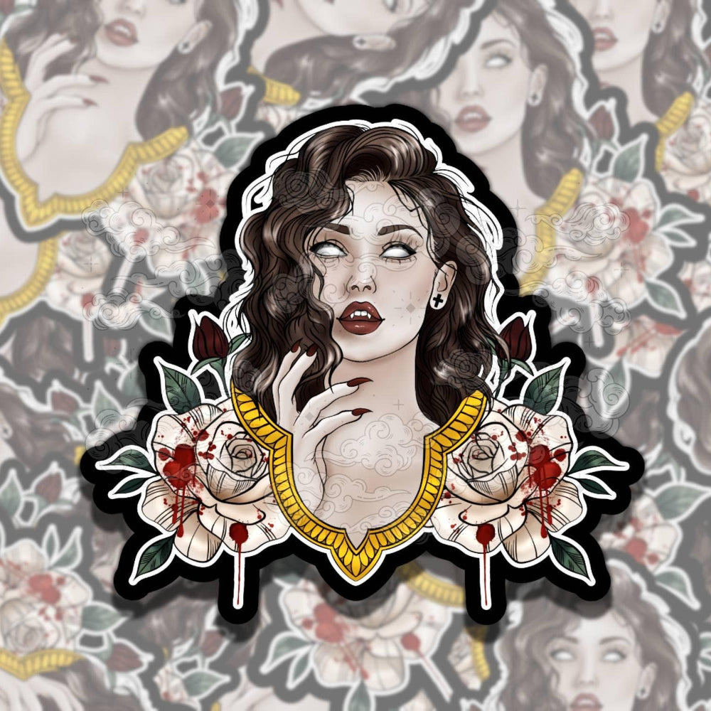 Vampire Bride Vinyl Sticker
