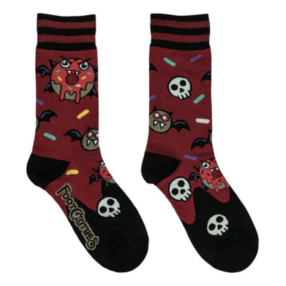 Vampire Donut Crew Socks