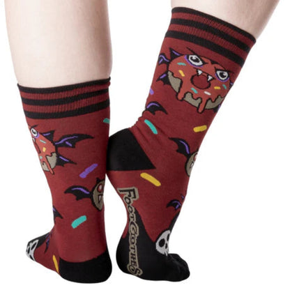 Vampire Donut Crew Socks