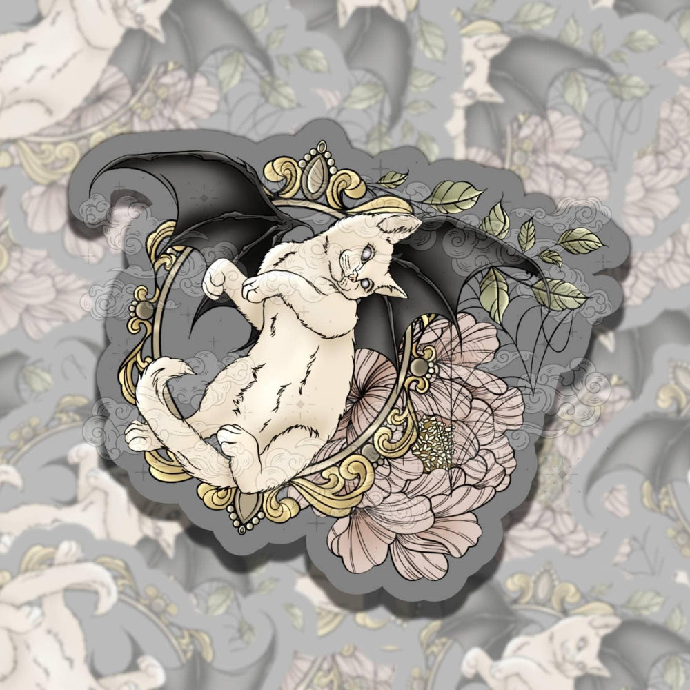 Vampire Kitties Vinyl Sticker