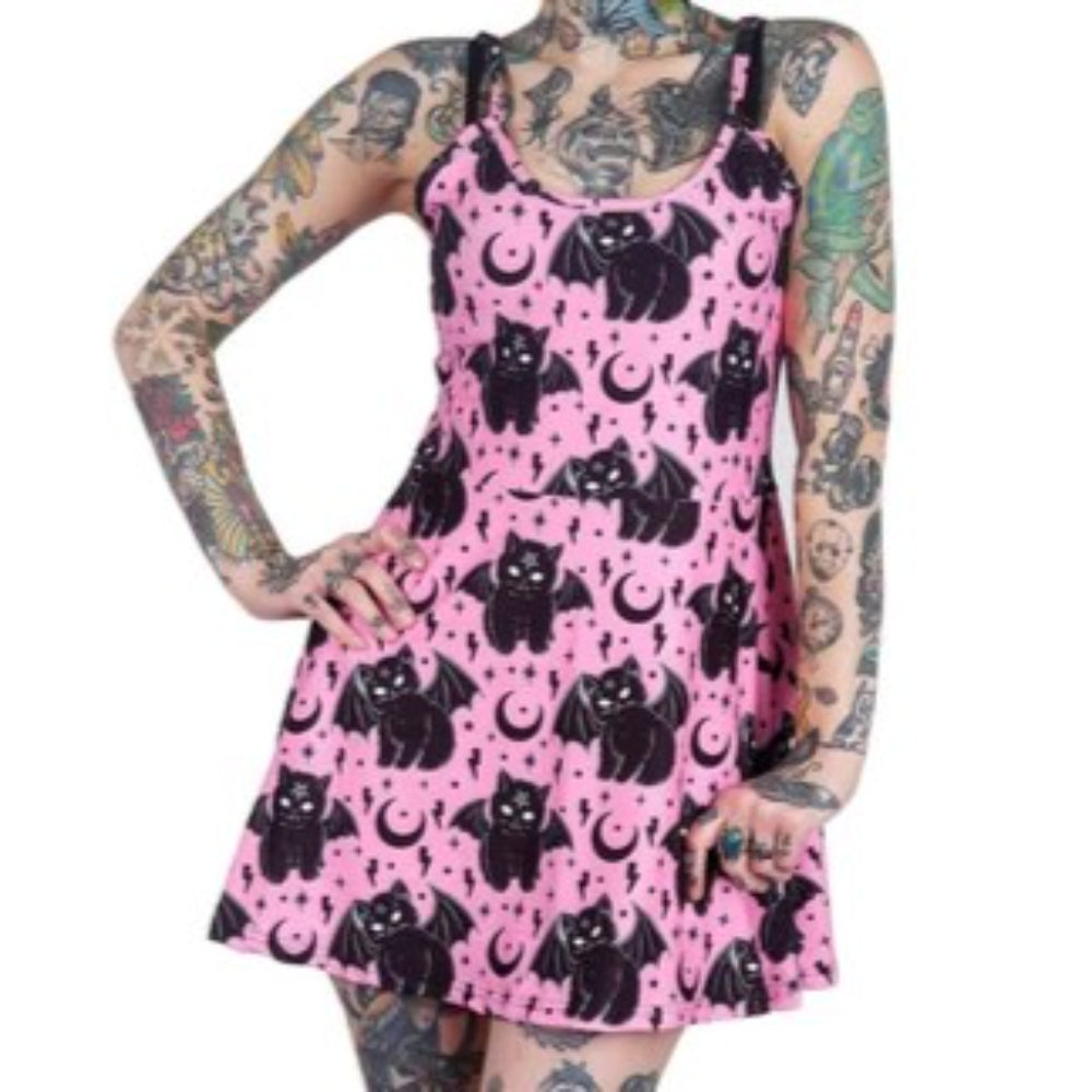 Vampurr The Vampire Cat Skater Dress Clothing Too Fast   