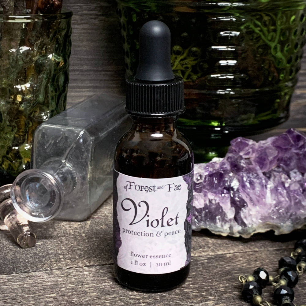 Violet Flower Essence for Deep Healing and Peace Witchcraft of Forest and Fae   