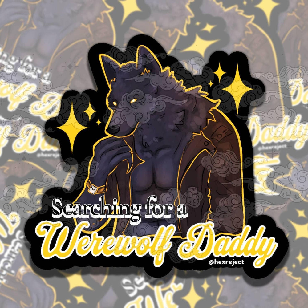 Werewolf Daddy Vinyl Sticker