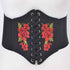 Wide Lace Belt With Red Roses