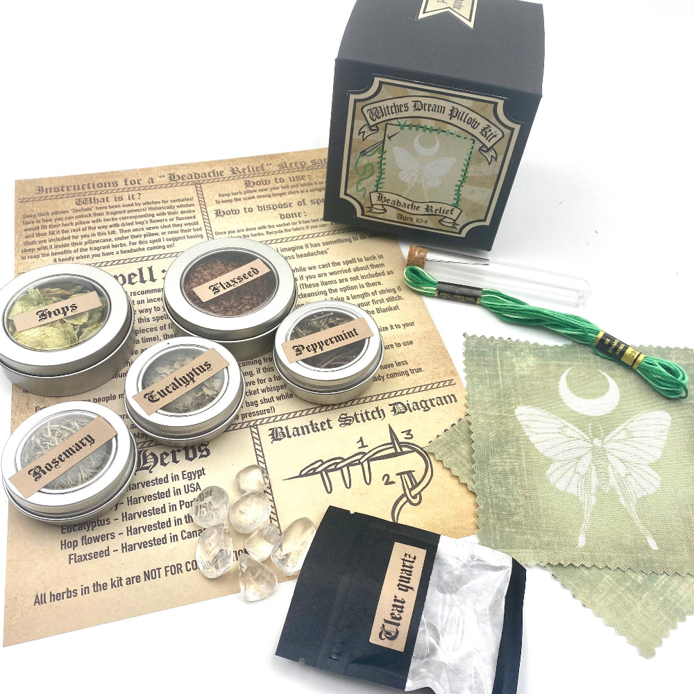 Witches Dream Pillow Kit- Headache Relief!