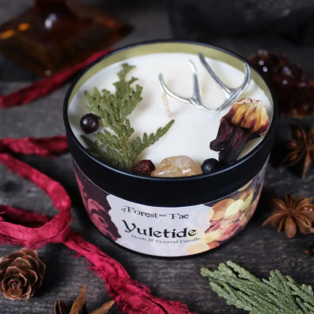 Yule Candle Witchcraft of Forest and Fae