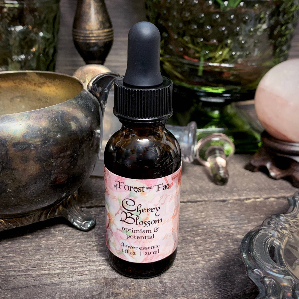 Cherry Blossom Flower Essence for Optimism and Potential Witchcraft of Forest and Fae   