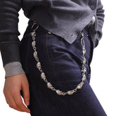 Skull Head Metal Chain Belt