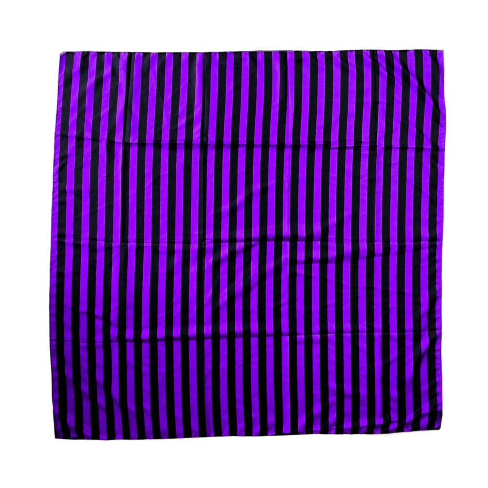 Purple and Black Striped Tarot Cloth Witchcraft Mysticum Luna   