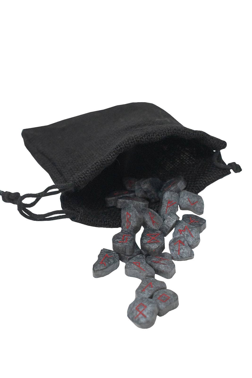 Slate and Red Elder Futhark Rune Set