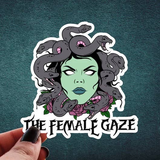 The Female Gaze Sticker Pretty Toxic Stickers