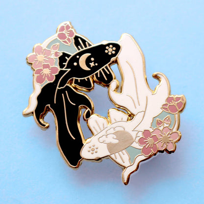 Circling Fish Enamel Pin