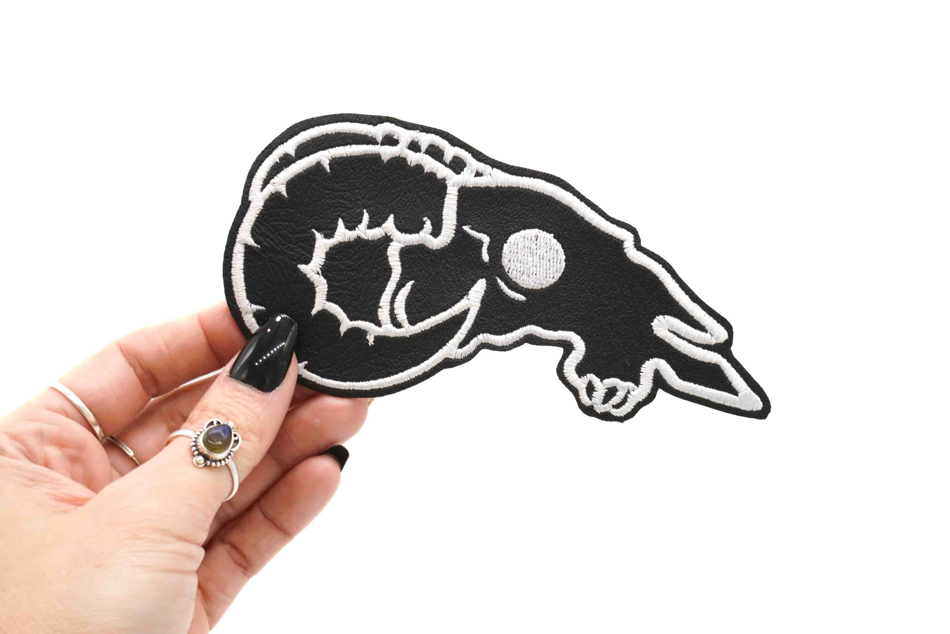 Ram Skull Iron-On Patch