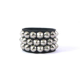 Silver Cone Studded Wristband