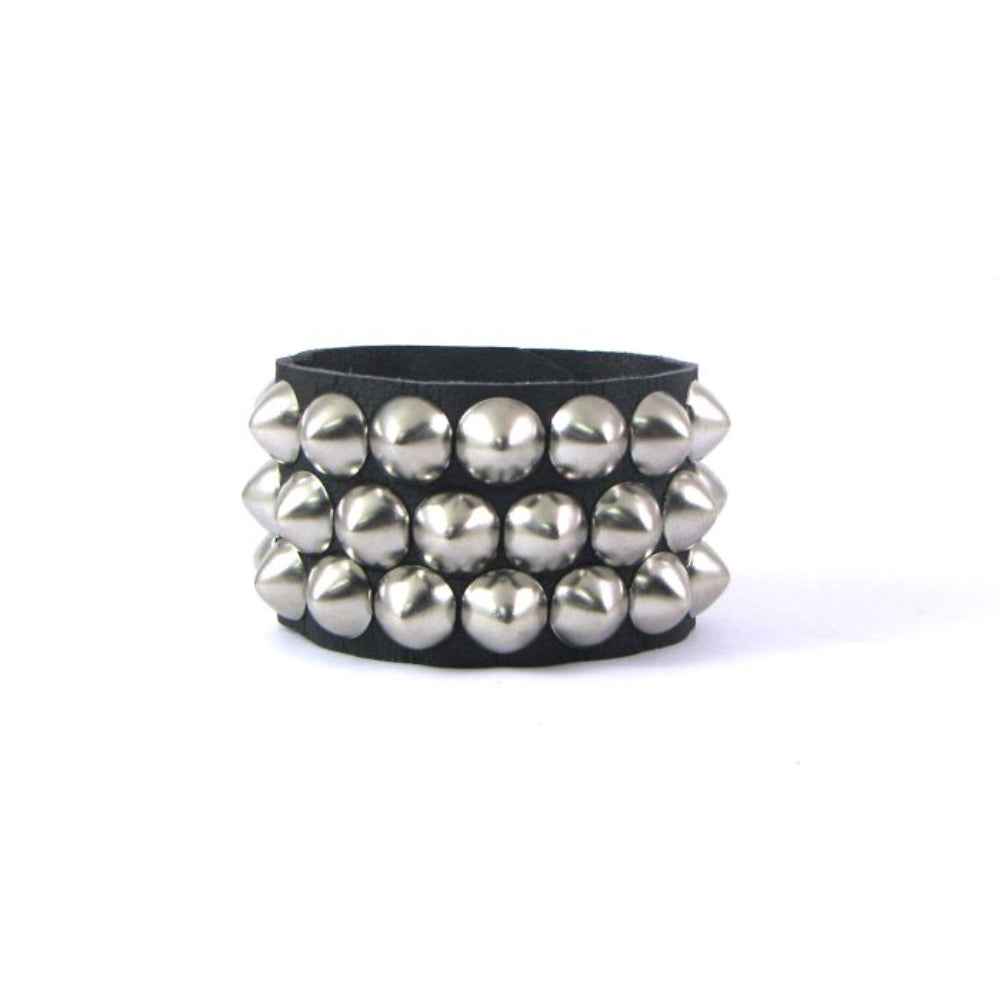 Silver Cone Studded Wristband