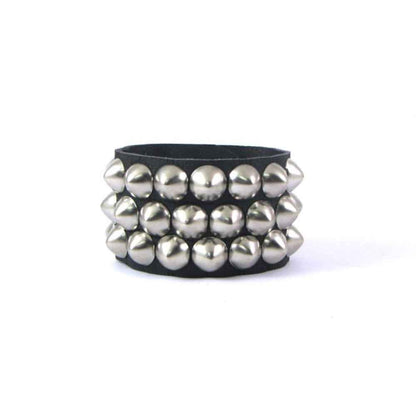 Silver Cone Studded Wristband